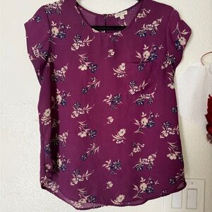 Floral Purple Women's Top